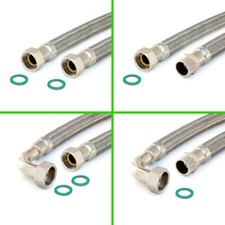 Panzerschlauch 3/4" und 1" Anschlüsse wählbar Flexschlauch DN19 für Trinkwasser