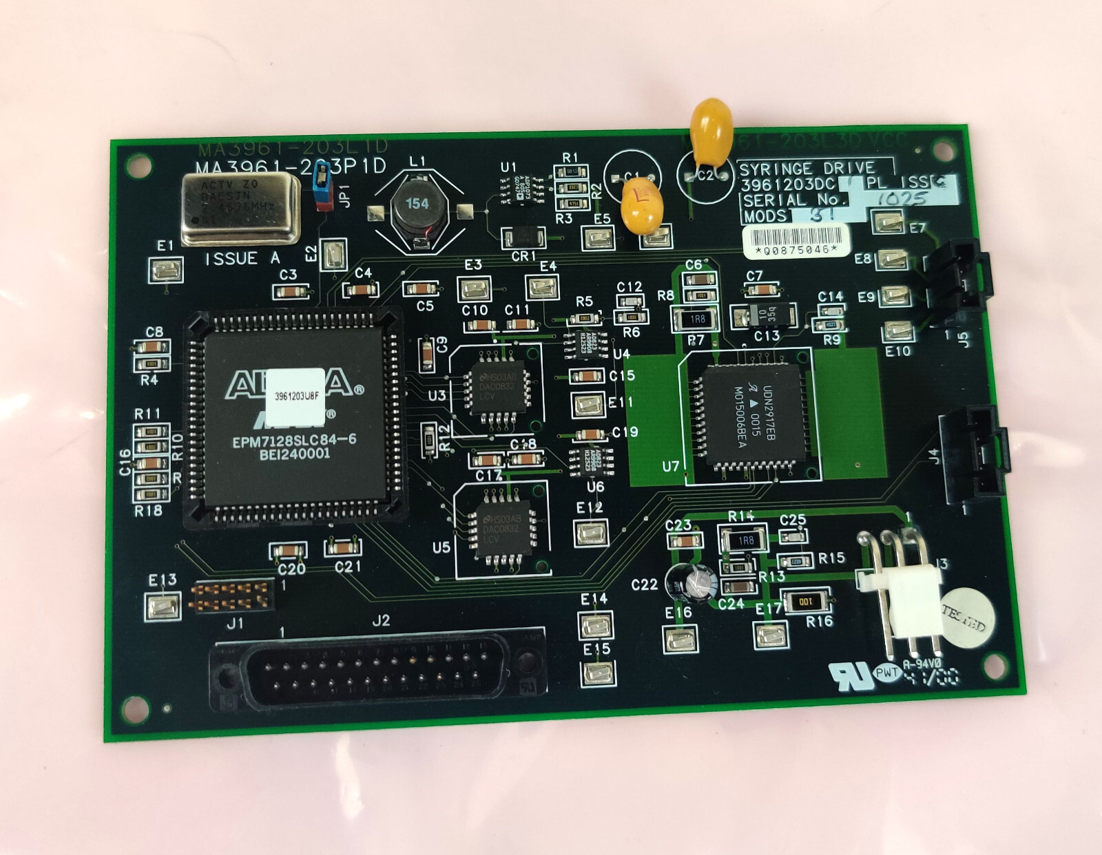 Waters Micromass Mass Spectrometer 3961203DC Syringe Drive PCB Working & Tested