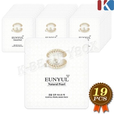 EUNYUL Natural Pearl Mask Pack 30ml x 19pcs Moisturizing Facial Mask Sheets NEU