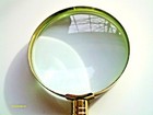 Round 3" Magnifier Brass Coated Metal Combo 4 n 1 Tool 3x Mag Micro S/D n Handle — photo 5