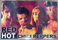Vintage Red Hot Chili Peppers Band Promo Poster 1980s Hillel Slovak Jack Irons
