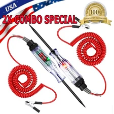 2X 6-24V Digital Electric Voltage Circuit Tester Automotive Test Light Car Truck