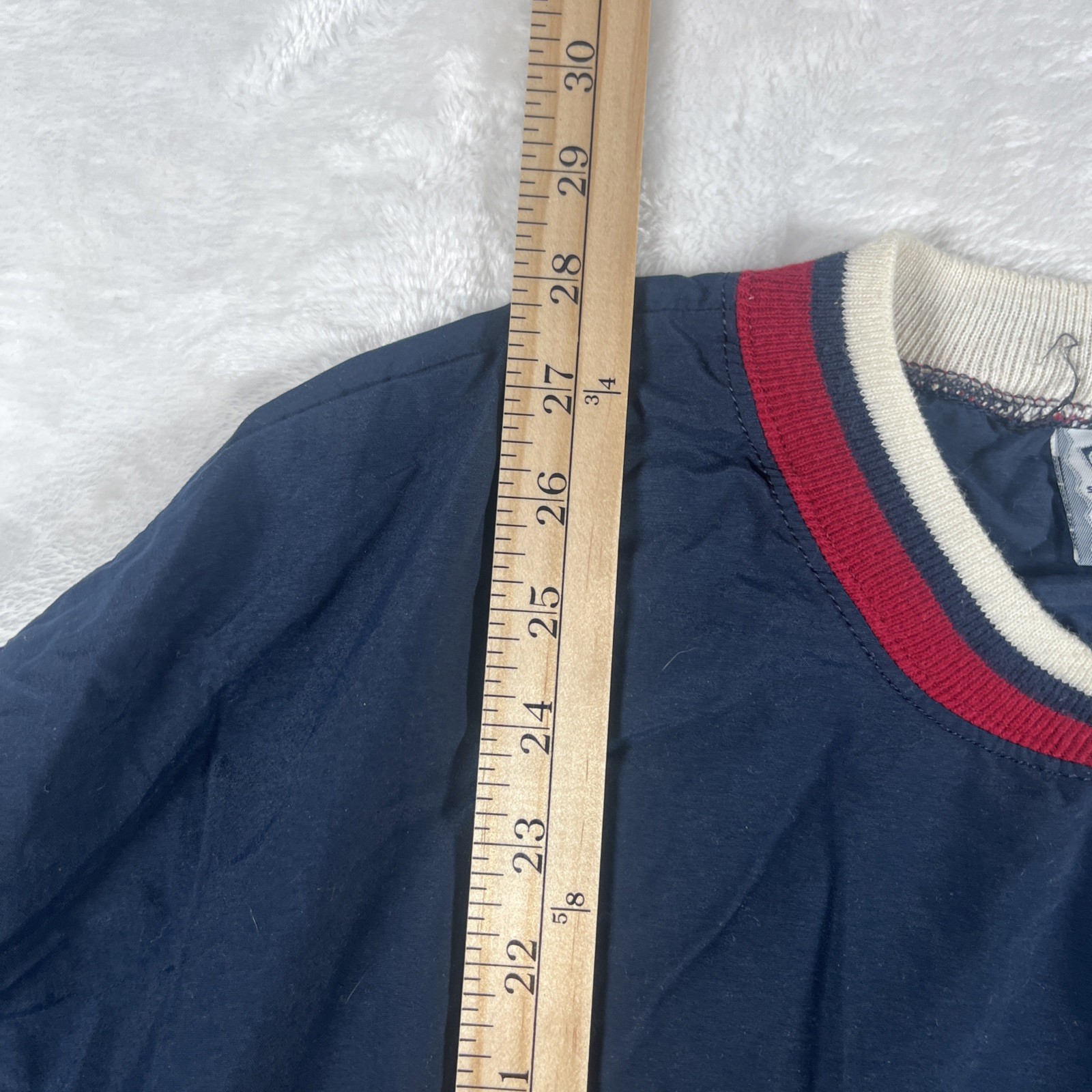 Vintage Lee Sport Pullover Mens Large Blue Windbreaker Preppy College USA 90s thumbnail 2