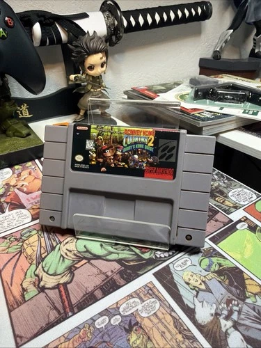 Snes Super Nintendo Donkey Kong Country 2 Hand Polished Contacts Tested