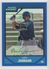 2007 Bowman Chrome Prospects Blue Refractor 54/150 Brent Johnson #BC207 0b5