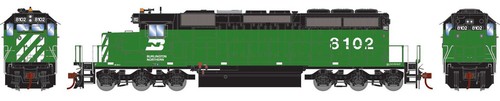 Athearn HO EMD SD40-2 Burlington Northern BN #8102 DCC/SND LED ATH1264 | Zustand: New