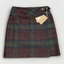 Celtic  Co The Celt Kilt Wool Lindsay Plaid w/ Pin Scotland UK 12 US 8 245 NEW