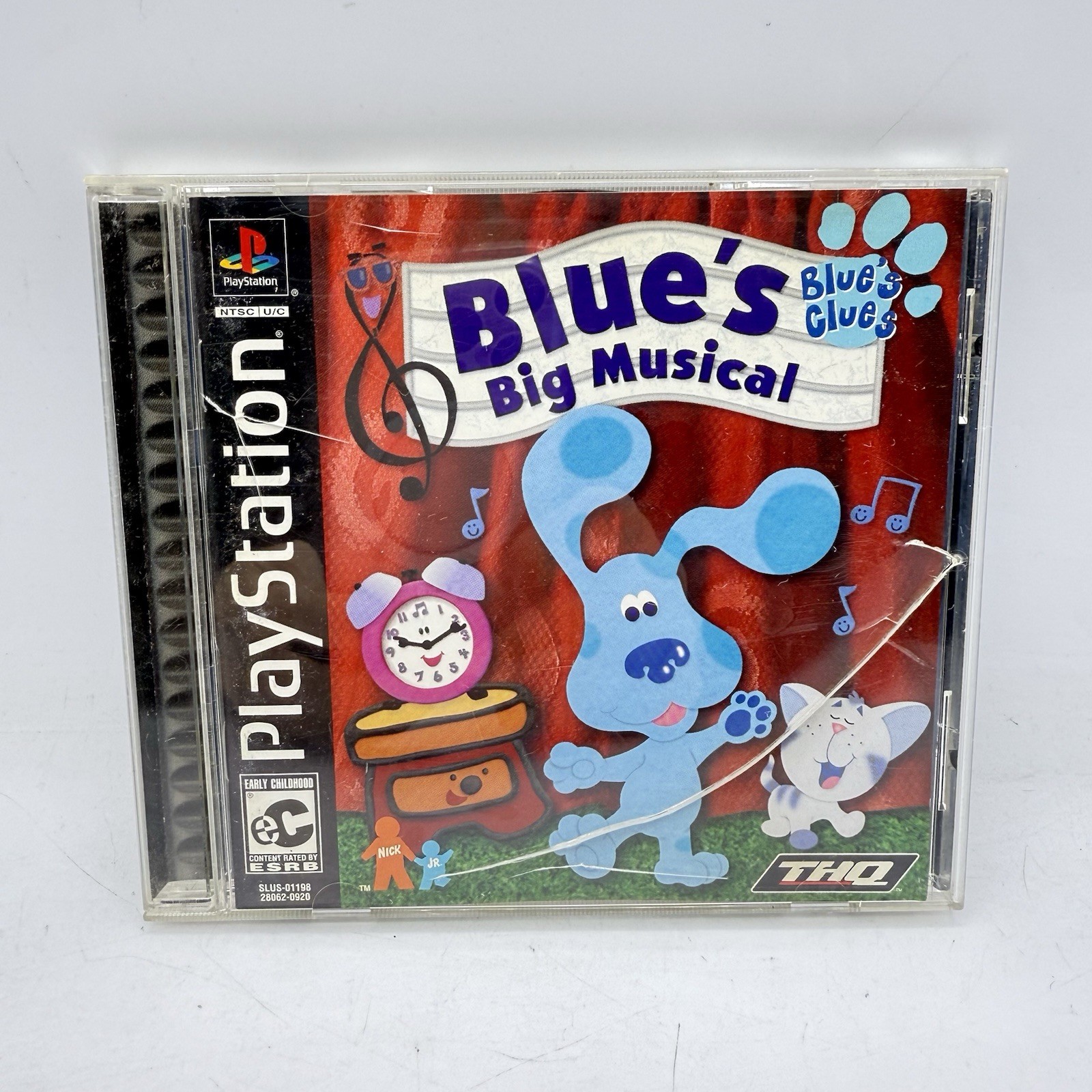 Blue's Clues: Blue's Big Musical (Sony PlayStation 1, 2001) PS1 Complete CIB