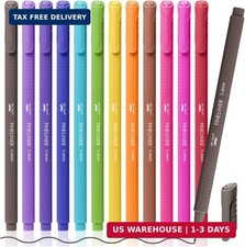 Mr. Pen- Colored Fineliner Pens, 12 Pack, 0.4mm Ergonomic Triangular Barrels,