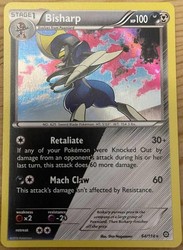 Bisharp 64/114 Steam Siege Holo Rare