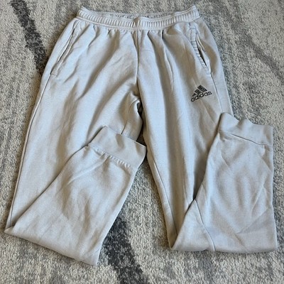 Adidas ALL SZN Fleece Tapered Jogger Sweatpants Ivory Mens Medium  
