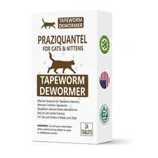Cat Tapeworm Dewormer Praziquantel Tablets Oral Cat Dewormer Treatment for Cats