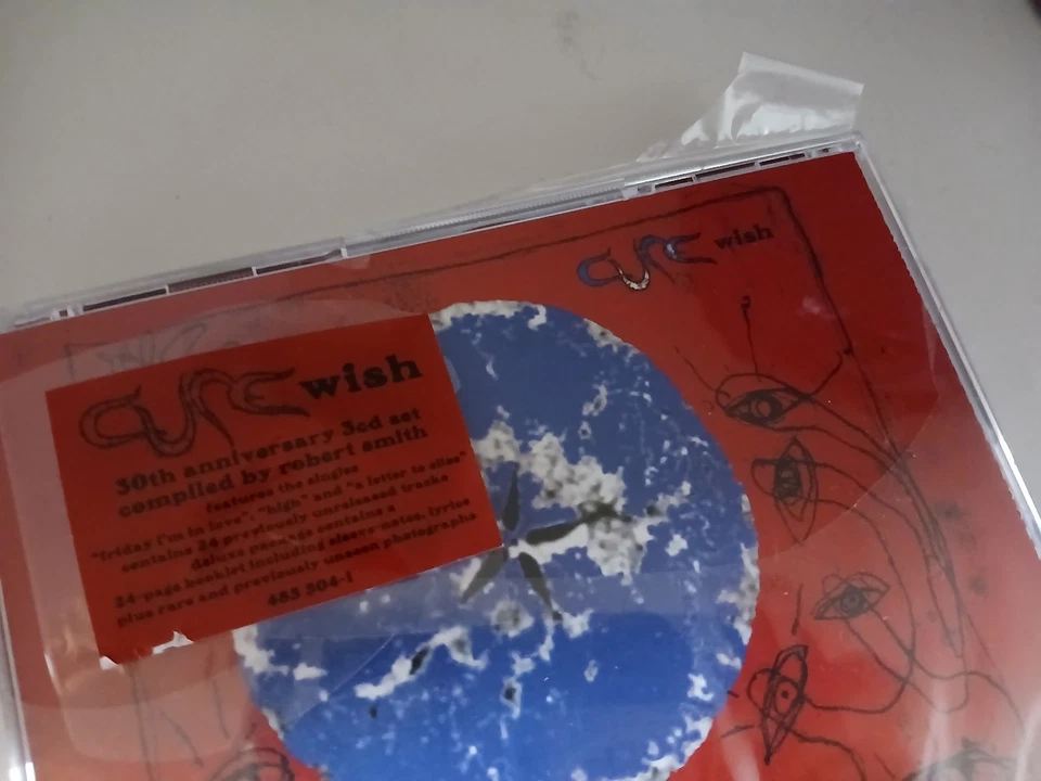 The Cure WISH Robert Smith 3 CD Ausgabe Jewel Case Dark Wave Old School Musik - Bild 2 von 3