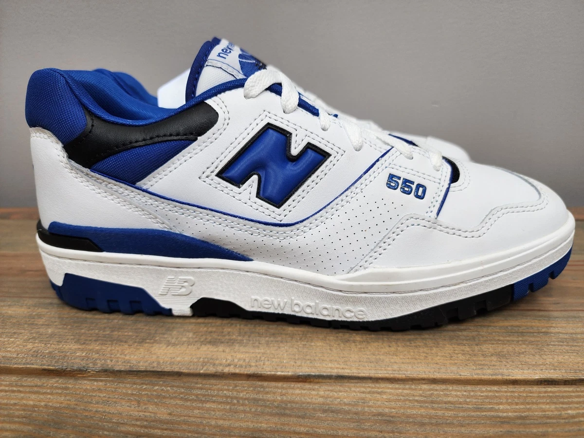 New Balance 550 BB550PRB White Navy Suede Sneakers Men’s Size 13 NWT New Balance BB550 Shoes | White/Navy | Canoe Club main image 3