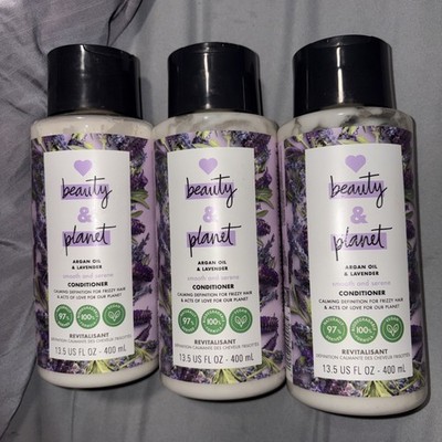 3 Love Beauty & Planet Conditioner Argan Oil & Lavender  13.5 oz each