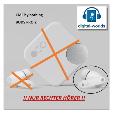 CMF by nothing BUDS PRO 2 - weiß +++ NUR RECHTER HÖRER - AKZEPTABEL / AKKU 100%