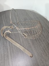 Antique Wire Horse Muzzle Old Vintage Equine Tack Mouth Head Primitive Basket