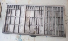 Vintage Letter Press Hamilton Tray Printer Drawer Wood Shadowbox Display Shelf 