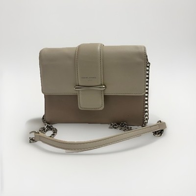 david jones paris bags Beige /light Tan Color Leather With Small Chain Straps