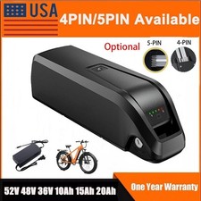 52V 48V 36V 10Ah 15Ah 20Ah Electric Bicycle Ebike Lithium Battery Rechargeable