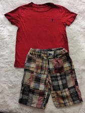 5 6 POLO RALPH LAUREN LOT BOYS SHORTS Tee T SHIRT LOT Outfit K