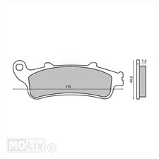 Bremsbelag-Satz (HONDA Pantheon 2T, ab 1996) Bremsklötze