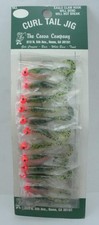 Etowah CS0409 1/16 Oz Shad Grub Orange Head Green Pearl Body Card of 12
