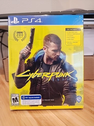 Cyberpunk 2077 (PS4) NEW Sealed Complete w/ Extras + Free PS5 Upgrade