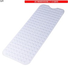 Non Slip Bathtub Shower Mat, Extra Long Bath Mat for Tub, 40x16 Clear