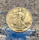 1943 Walking Liberty Silver Half Dollar Circulated 90% Silver Free Shipping! #1