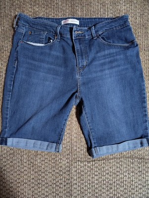 Shorts Signature by Levi Strauss & Co. Gold Label Girls' Bermuda Blue  Sz14R
