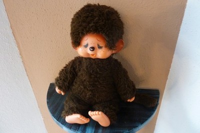 Monchhichi Plüschtier Stofftier Sekiguchi H-45cm 1974 Weinendes Gesicht Mädchen