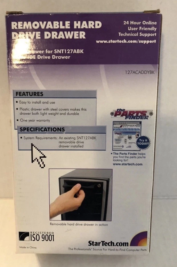 StarTech Removable Hard Drive drawer 127ACADDYBK  New - Image 2 of 3
