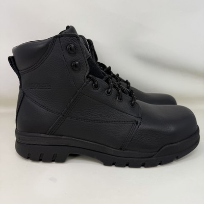Hytest Black Leather Men\'s work Boots Male Hytest FootRests Men main image 3