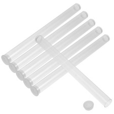 6pcs Transparent Acrylic Incense Tubes Incense Sticks Storage Tubes