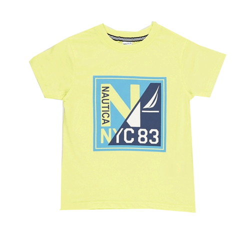 Nautica Girls Erwin T-shirt - Yellow- UK 3-4 - RRP £30