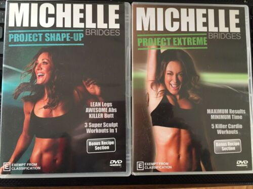 MICHELLE BRIDGES x 2 - PROJECT SHAPE-UP(RECIPE SECTION) & PROJECT EXTREME - VGC - Picture 1 of 3