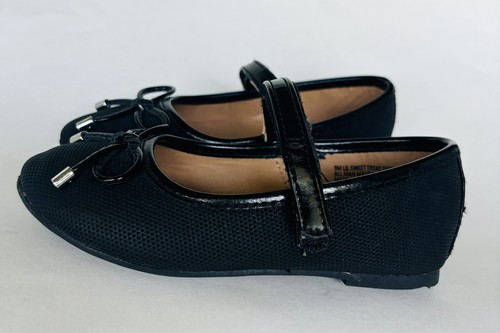 Sugar Black Lil Matilda Bow Flats Toddler Girls Size 9 Dress shoes - Picture 2 of 4