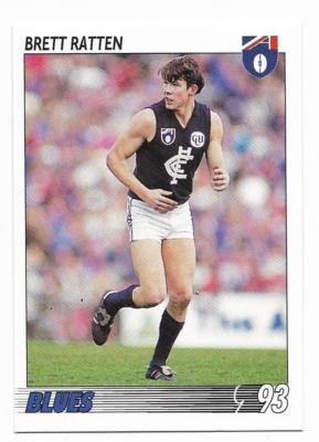 1993 Select Base Card (157) Brett RATTEN Carlton | eBay Australia