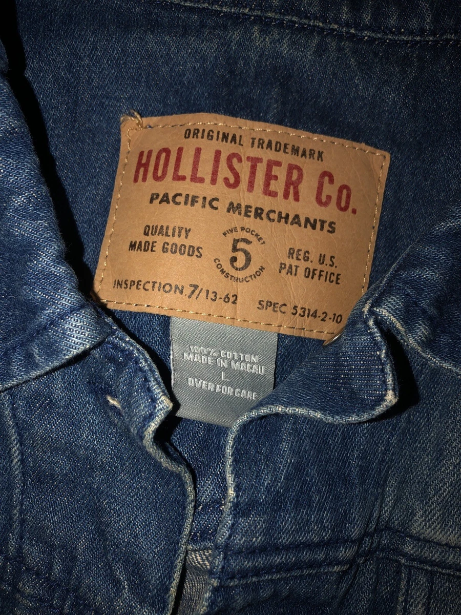 VINTAGE Hollister PACIFIC MERCHANTS Jean Patch JACKET CALIFORNIA