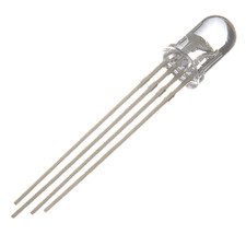 25pc 5mm RGB LED; Common Anode Clear Lens Light Emitting Diode Superbright USA