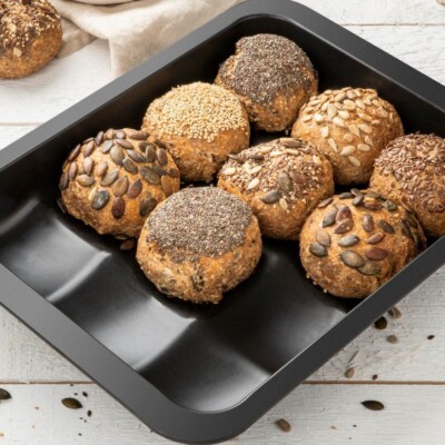Brötchen Semmeln Dampfnudel Backblech Backform 12 x Germknödel Buchteln 2. Wahl