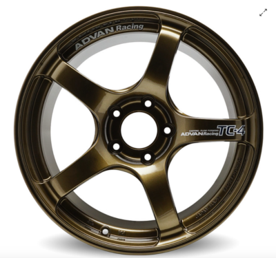 Advan TC4 17x9.0 +45 5-114.3 Umber Bronze Metallic & Ring Wheel | eBay
