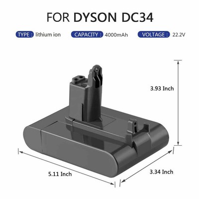 4000mAh Battery for Dyson Type B Replacement DC31 DC34 DC35 DC44 DC45  Animal OEM | eBay