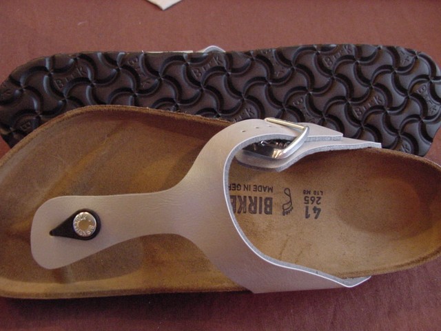 birkenstock gizeh graceful silver