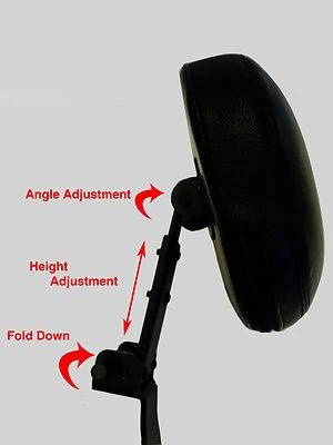 Entièrement Réglable Conducteur Dossier pour Honda Shadow VT1100 Ace / Ace - Photo 1/3