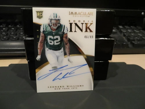 National Treasures Rookie Immaculate Ink Jets Leonard Williams 46/49  2015