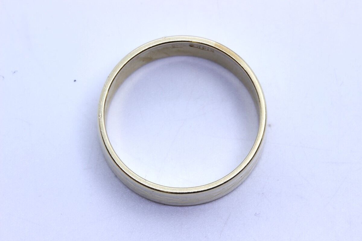 14K 7mm Solid Yellow Gold Gent's Simple Fashion R… - image 9