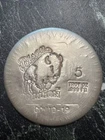 2020 Limited 5 Troy Oz Silver Stamped Bison Bullion Round Specially Edition