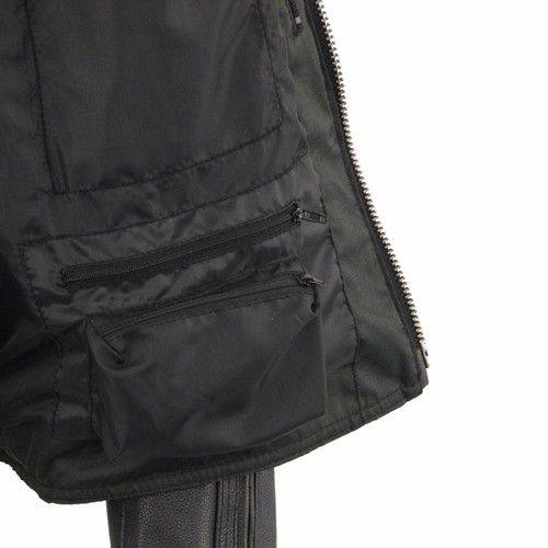 NEXGEN HEAT MENS HEATED VENTED MOTORCYCLE LEATHER JACKET w/ GUN POCKET - USACR - Picture 4 of 10